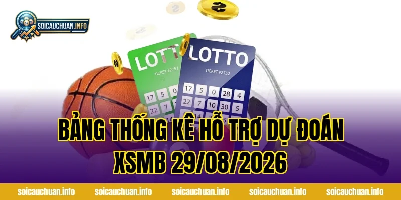 Bảng thống kê hỗ trợ Dự Đoán XSMB 29/08/2026