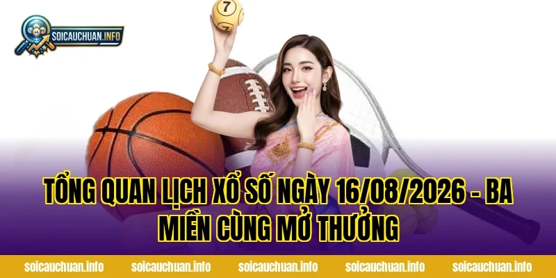 Tổng Quan Lịch Xổ Số Ngày 16/08/2026 – Ba Miền Cùng Mở Thưởng